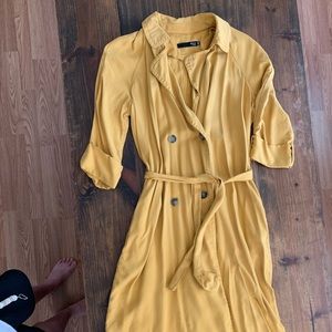 Max Studio mustard trench coat